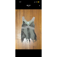 빈티지 레이스 나시
